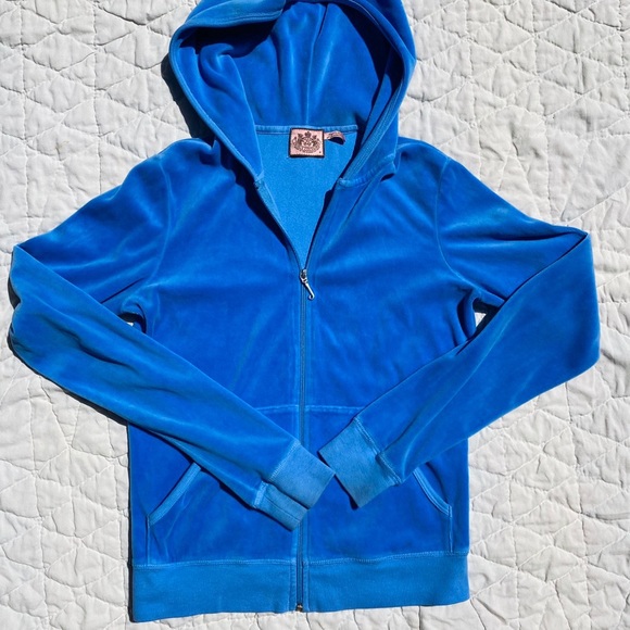 Juicy Couture Velour Blue Jacket - Picture 4 of 4